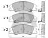KIA 581012FA21 Brake Pad Set, disc brake